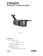 Предварительный просмотр 1 страницы RAB Lighting Stealth STL200 Installation Manual