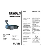 Preview for 1 page of RAB Lighting STL12LV Installation Manual