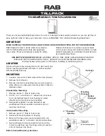 Preview for 1 page of RAB Lighting TALLPACK Installation Instructions