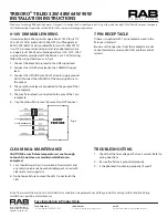 Preview for 2 page of RAB Lighting TRIBORO TBLED Installation Instructions Manual