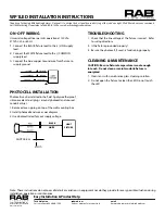 Preview for 2 page of RAB Lighting WP1LED Installation Instructions