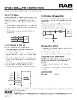 Предварительный просмотр 2 страницы RAB Lighting WP3LED Installation Instructions