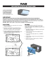 Preview for 1 page of RAB Lighting WP4 Series Installation Instructions