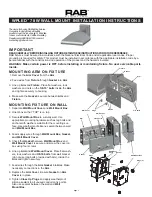 Preview for 1 page of RAB Lighting WPLED 78W series Installation Instructions