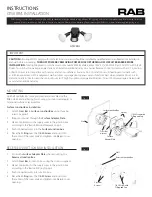 RAB GT500R/L Instructions preview