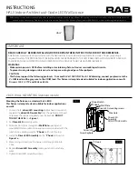 Preview for 1 page of RAB HALV Instructions Manual