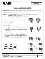 RAB RFL3 Installation Instructions Manual preview
