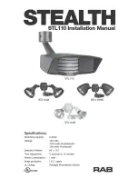 Preview for 1 page of RAB Stealth STL110 Installation Manual