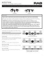 Предварительный просмотр 1 страницы RAB STL360HB/L Instructions Manual