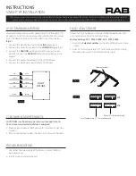 Preview for 2 page of RAB SWISHFA -2X2 Instructions