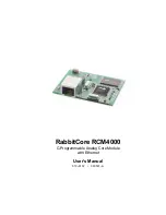 Rabbit RabbitCore RCM4000 User Manual preview