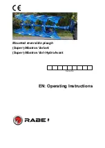 Preview for 1 page of Rabe Albatros Vari-HydroAvant Operating Instructions Manual