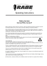 Preview for 2 page of Rabe Corvus PKE Operating Instructions Manual