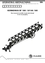 Preview for 1 page of Rabe KORMORAN SF 180 Operating Instructions Manual