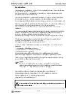 Preview for 3 page of Rabe Pavo V 140 Operating Instructions Manual