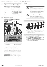 Preview for 42 page of Rabe Super Albatros 140 RMW+ Operating Instructions Manual