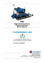 Rabe TURBOSEED PRO Original Instructions Manual предпросмотр