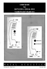 Racal Acoustics RA711/1011 User Manual preview