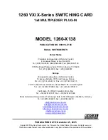 Preview for 1 page of Racal Instruments 1260-100X X Series User Manual