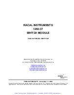 Preview for 2 page of Racal Instruments 1260-37 Manual