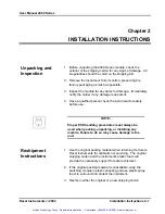 Preview for 14 page of Racal Instruments 2460 Series Manual