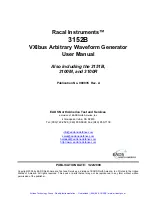 Предварительный просмотр 2 страницы Racal Instruments 3152B User Manual