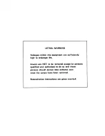 Предварительный просмотр 2 страницы Racal Instruments 9901 Maintenance Manual