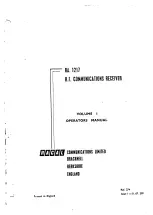 Racal Instruments RA 1217 Operator'S Manual preview