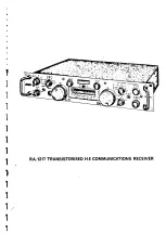 Preview for 2 page of Racal Instruments RA 1217 Operator'S Manual