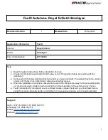 Race Dynamics FuelX Lite Manual preview