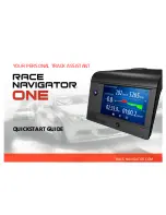 Preview for 1 page of Race Navigator ONE Quick Start Manual