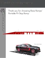 Preview for 1 page of Race Ramps Portable Pit Stop Ramp Instructions Manual