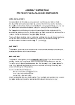 Preview for 1 page of RACE TRACK SCENICS 7C2 Assembly Instructions Manual