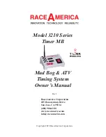 RaceAmerica Timer MB 3210 Series Owner'S Manual preview