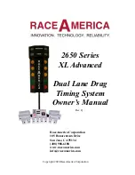 RaceAmerica XL Advanced 2650 Series Owner'S Manual preview