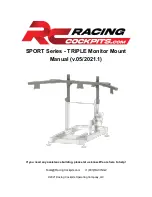 RACING COCKPITS SPORT TRIPLE Manual preview