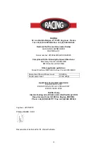 Preview for 15 page of Racing RAC5096-AC-1 Instruction Manual