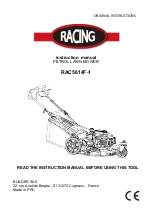 Racing RAC5614F-1 Instruction Manual preview