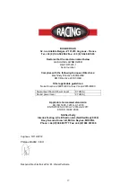 Preview for 17 page of Racing RACTDT5070-1 Instruction Manual