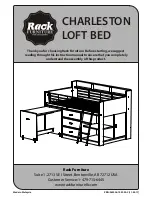 Preview for 1 page of Rack furniture CHARLESTON LOFT BED Instruction Manual