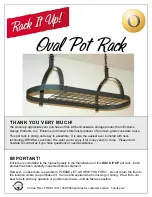 Предварительный просмотр 1 страницы RACK IT UP Oval Pot Rack Assembly Instructions