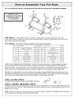 Предварительный просмотр 2 страницы RACK IT UP Oval Pot Rack Assembly Instructions