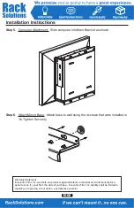 Preview for 4 page of Rack Solutions 104-1965 Installation Instructions