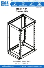 Rack Solutions 111-1731 Installation Instructions Manual preview