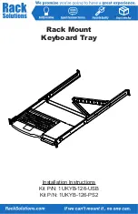 Rack Solutions 1UKYB-126-USB Installation Instructions preview