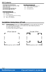 Предварительный просмотр 2 страницы Rack Solutions 1UKYB-126-USB Installation Instructions