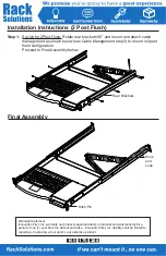 Предварительный просмотр 4 страницы Rack Solutions 1UKYB-126-USB Installation Instructions