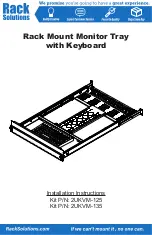 Preview for 1 page of Rack Solutions 2UKVM-125 Installation Instructions Manual