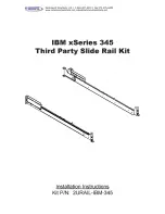 Preview for 1 page of Rackmount 2URAIL-IBM-345 Installation Instructions Manual