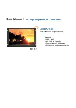 Preview for 2 page of Rackmount LCDR7U19-03 User Manual